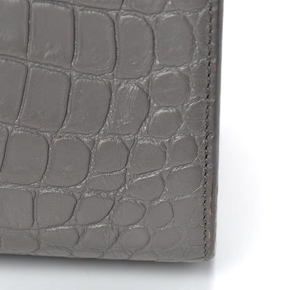 Saint Laurent Calfskin Crocodile Embossed Baby Sac De Jour Fog 13 of 23