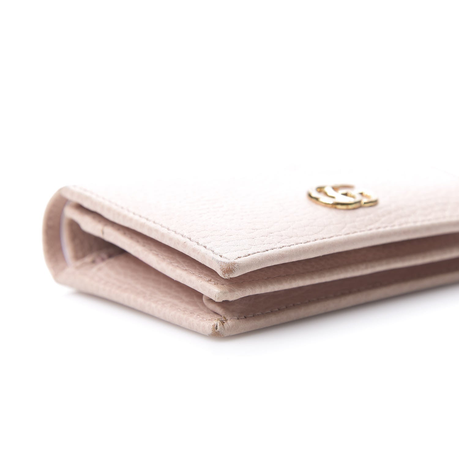 Gucci Dollar Calfskin GG Marmont Card Case Perfect Pink 7 of 13