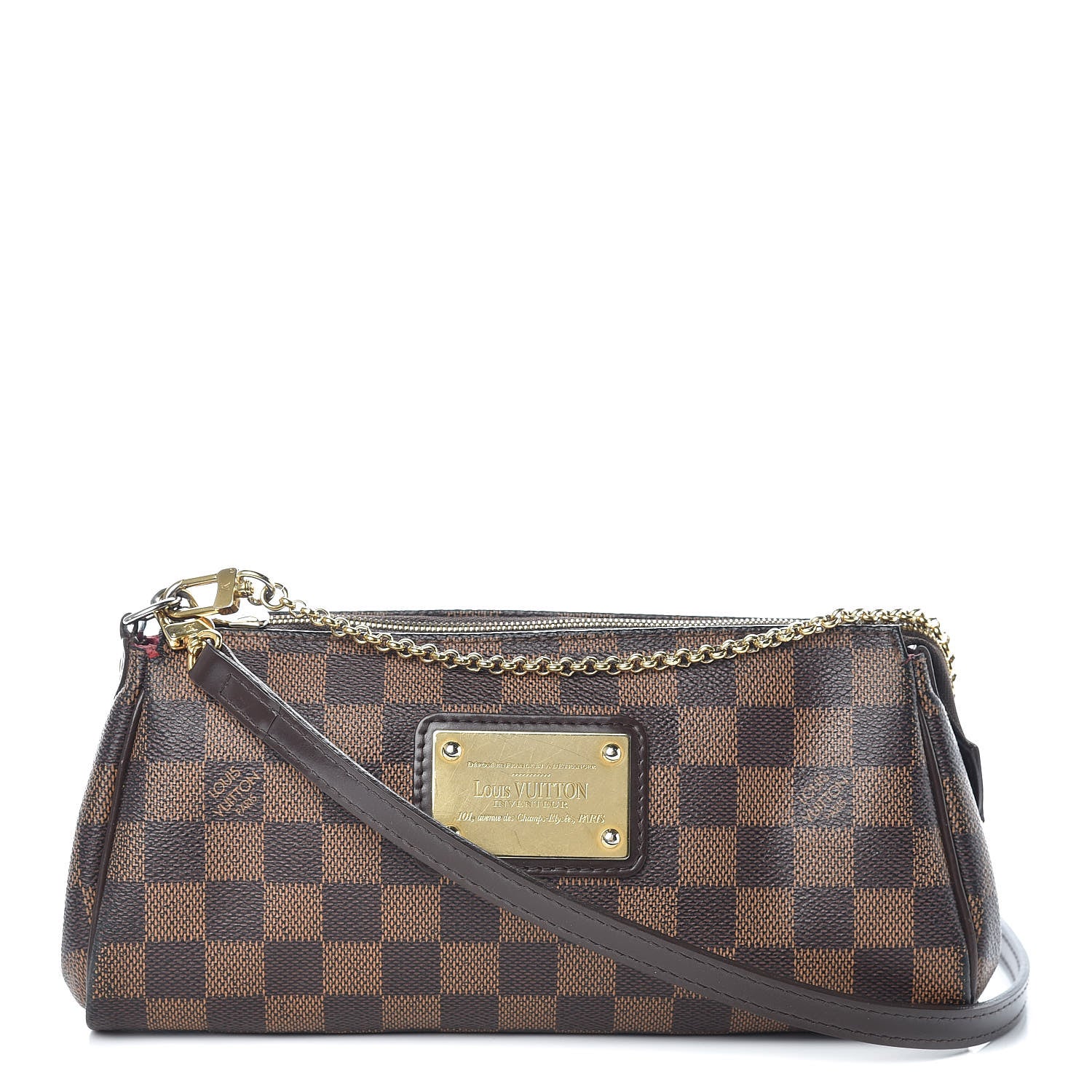 Louis Vuitton Damier Ebene Eva Clutch 1 of 16