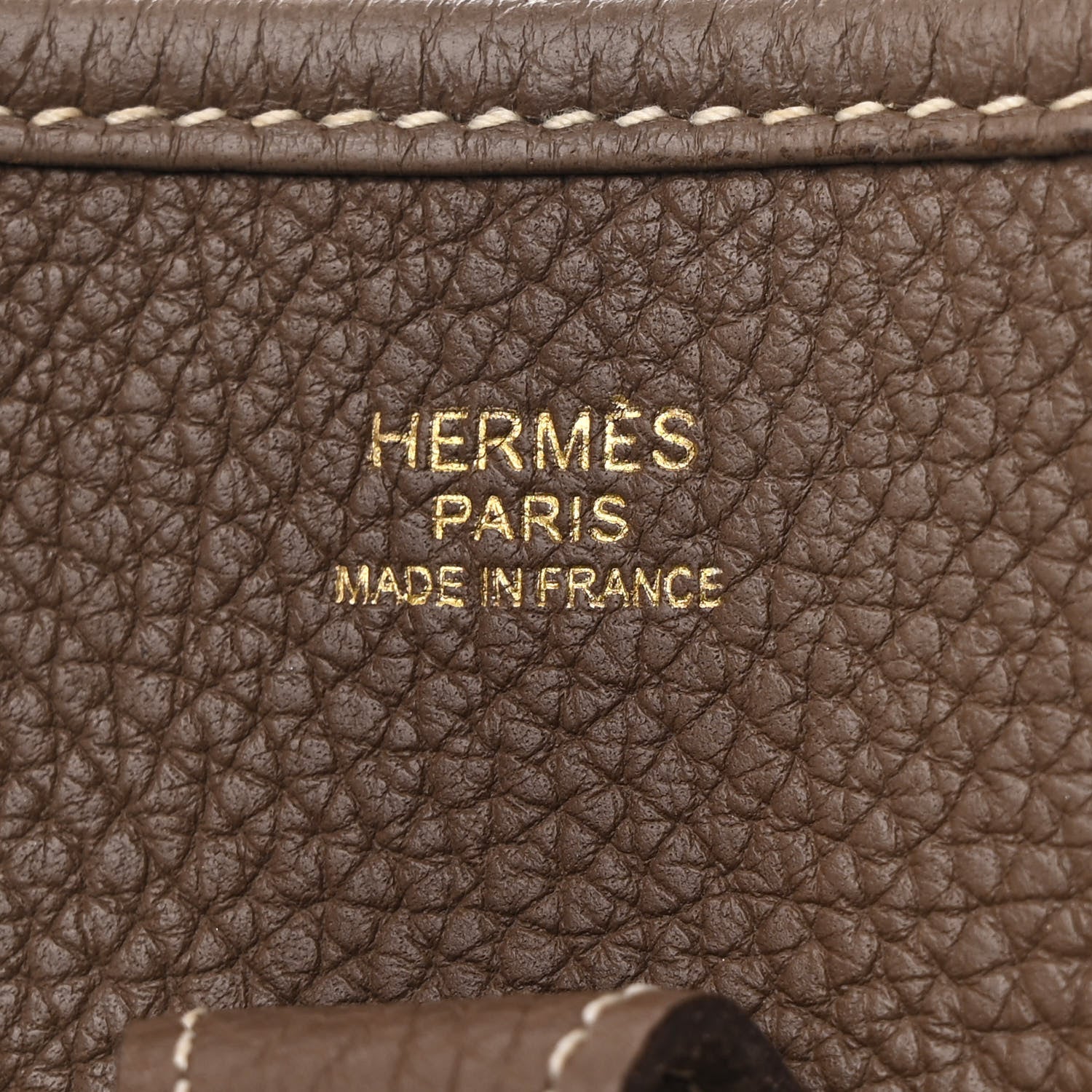 Hermes Taurillon Clemence Evelyne III PM Etoupe 6 of 15