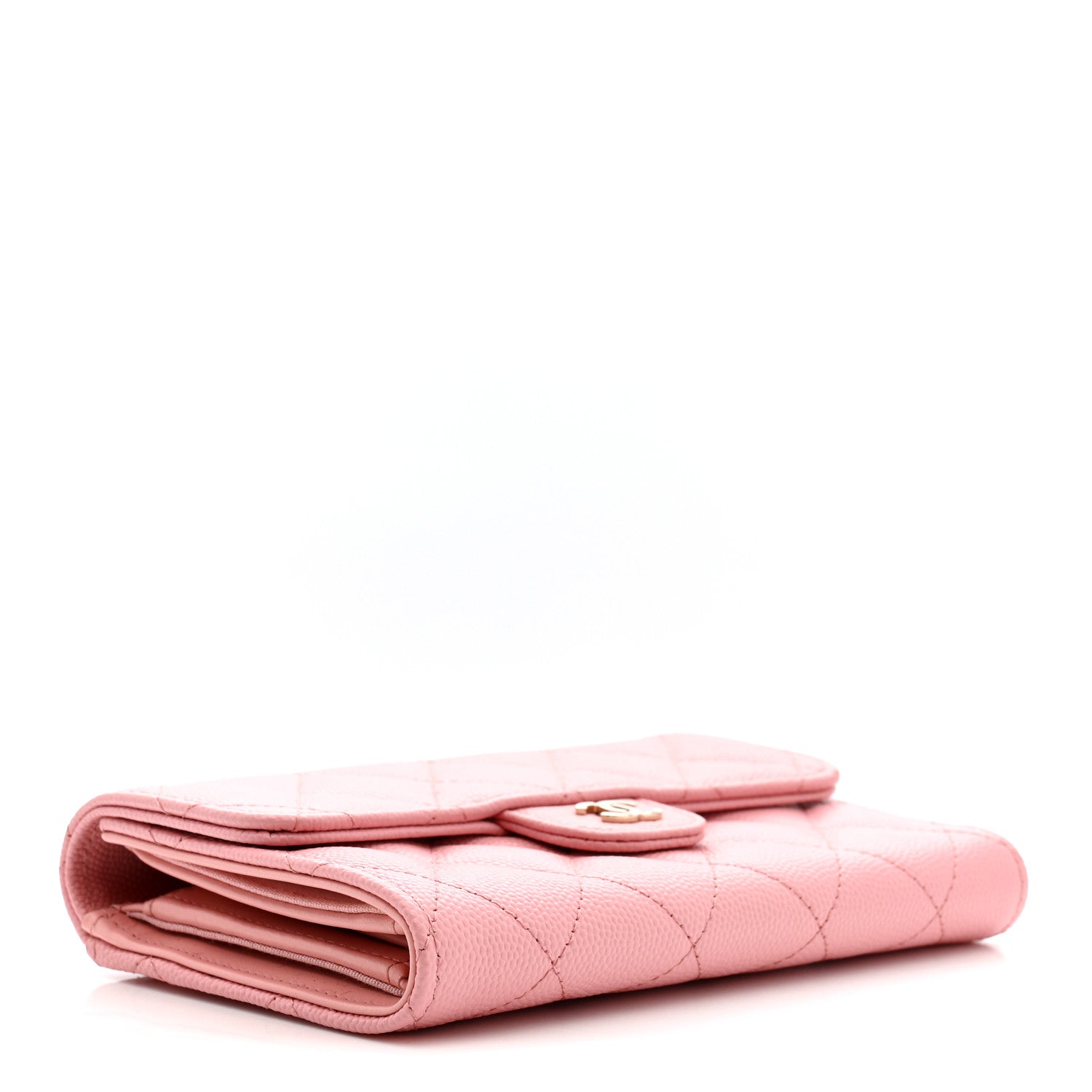 Chanel Caviar Quilted Medium Flap Wallet Light Pink 4 of 10
