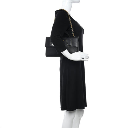 Louis Vuitton Calfskin City Steamer Pochette Black 2 of 9