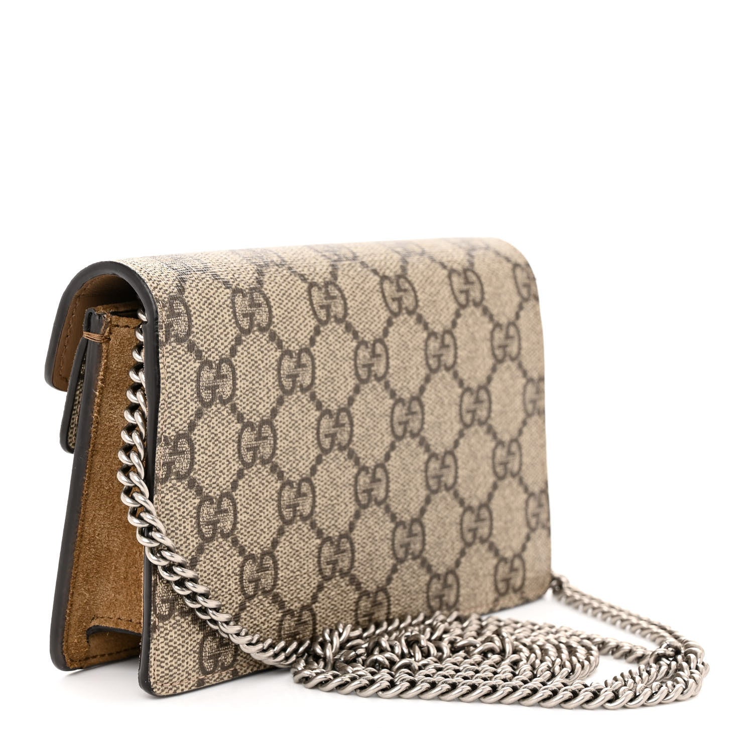 Gucci GG Supreme Monogram Super Mini Dionysus Shoulder Bag Taupe 3 of 10