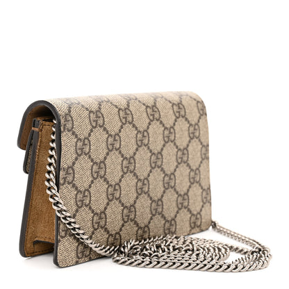 Gucci GG Supreme Monogram Super Mini Dionysus Shoulder Bag Taupe 3 of 10