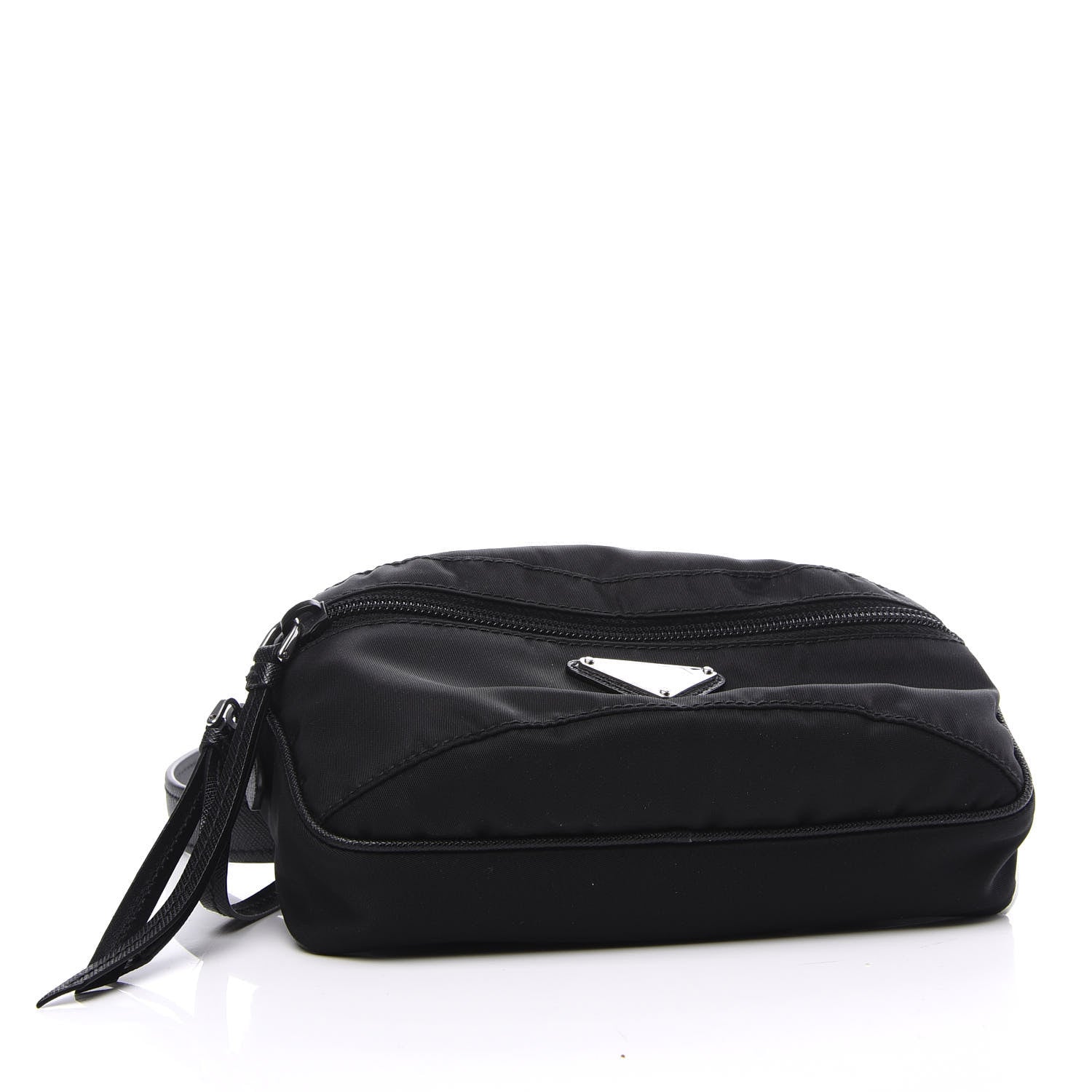 Prada Tessuto Nylon Saffiano Belt Bag Blue 4 of 9