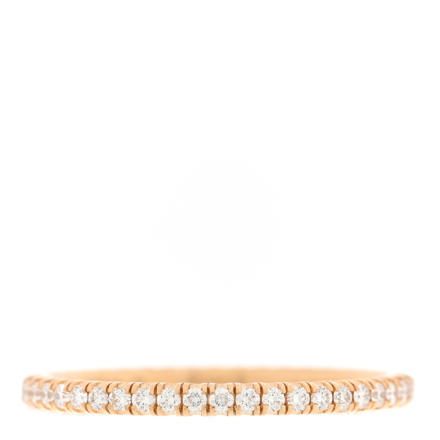 18K Yellow Gold Diamond 1.5mm Etincelle de Cartier Wedding Band Ring 49 5