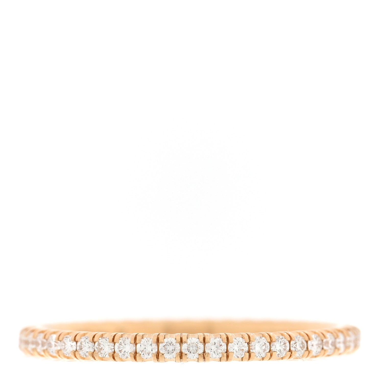 Cartier 18K Yellow Gold Diamond 1.5mm Etincelle de Cartier Wedding Band Ring 49 5 1 of 5