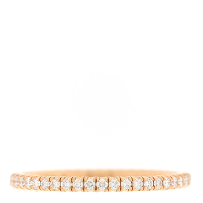 Cartier 18K Yellow Gold Diamond 1.5mm Etincelle de Cartier Wedding Band Ring 49 5 1 of 5