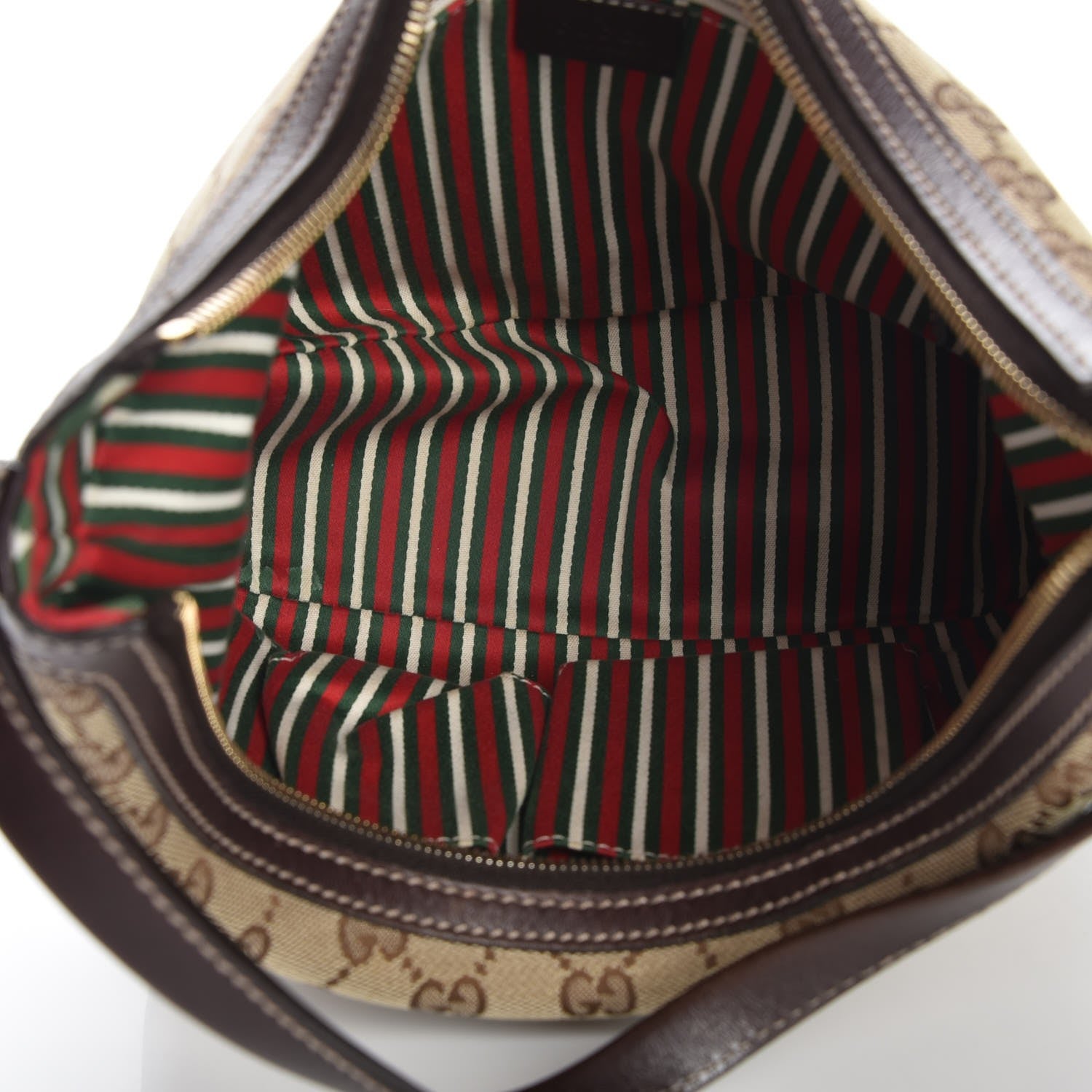 Gucci Monogram Medium Britt Hobo Dark Brown 5 of 10