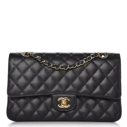 Chanel Caviar Quilted Medium Double Flap Black 1 of 11