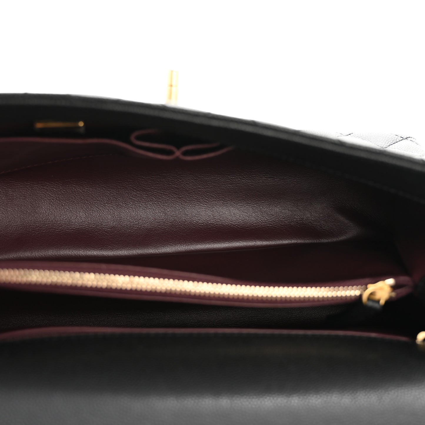 Caviar Quilted Small Coco Chain Handle Flap Black