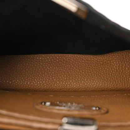 Fendi Cuoio Romano Selleria Chamois Small Peekaboo I SEE U Satchel Black Camel Sunflower 5 of 16