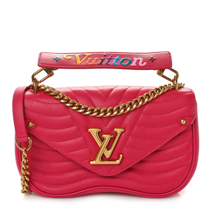 Louis Vuitton Calfskin New Wave Chain MM Rose Freesia 1 of 8