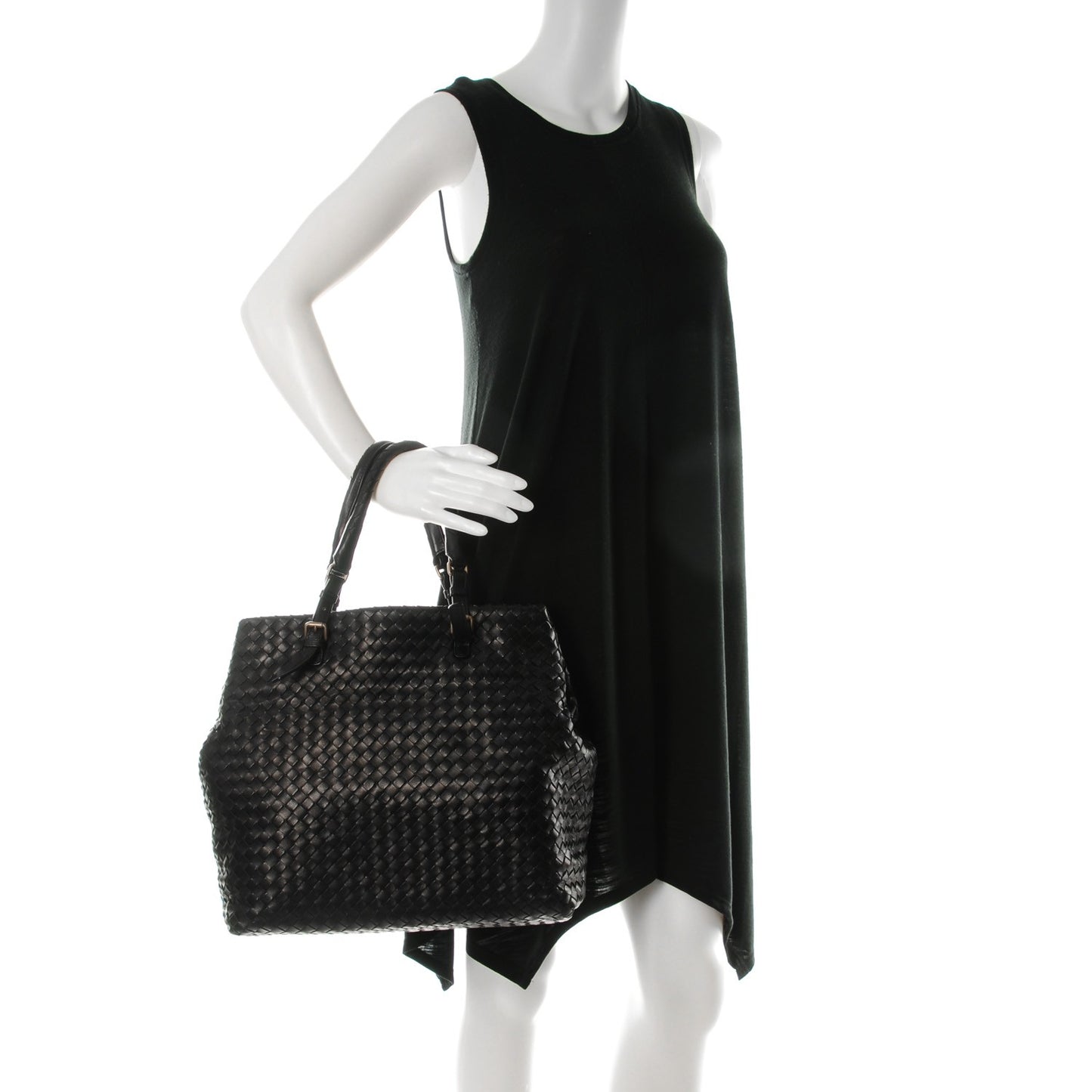 Nappa Intrecciato Tote Nero Black