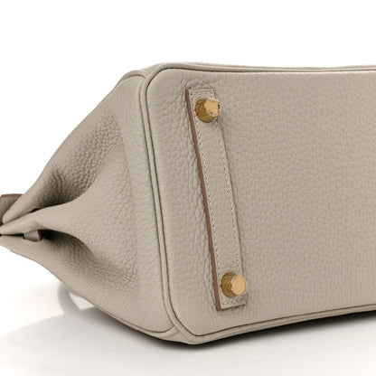 Hermes Togo Birkin 25 Gris Perle 9 of 11