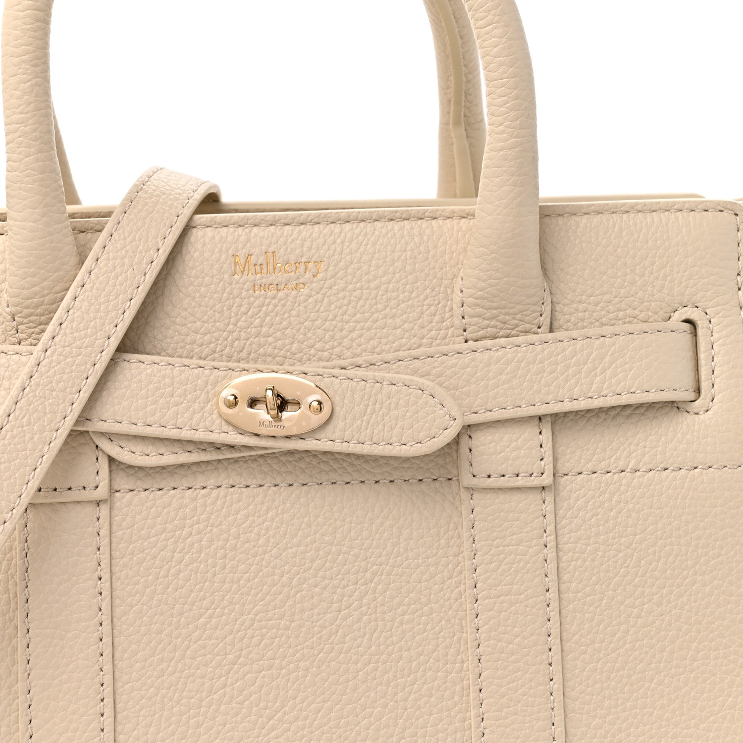 Mulberry Silky Calfskin Mini Zipped Bayswater Chalk 6 of 8