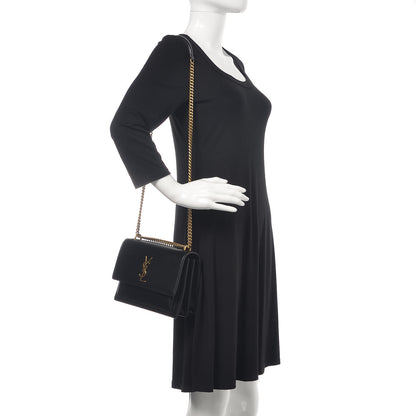 Saint Laurent Calfskin Medium Monogram Sunset Black 2 of 10