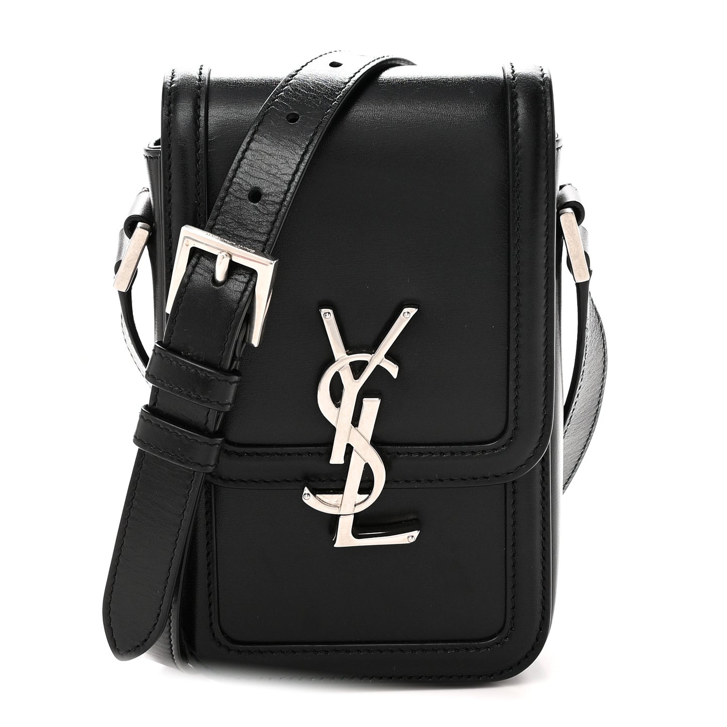 Smooth Calfskin Mini Solferino Satchel Black