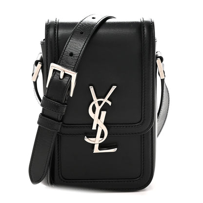 Saint Laurent Smooth Calfskin Mini Solferino Satchel Black 1 of 10