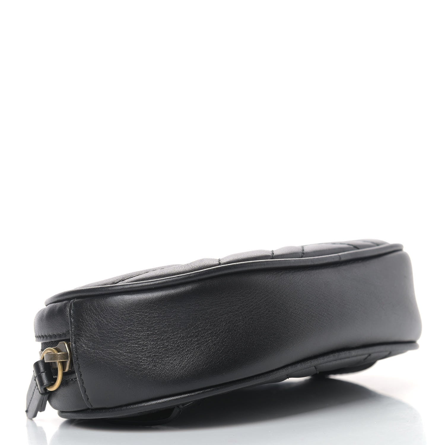 Gucci Calfskin Matelasse GG Marmont Belt Bag 85 34 Black 4 of 9