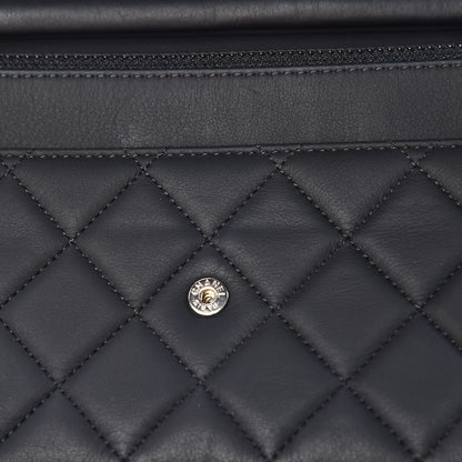 Chanel Calfskin Quilted Wallet On Chain WOC Black 12 of 12