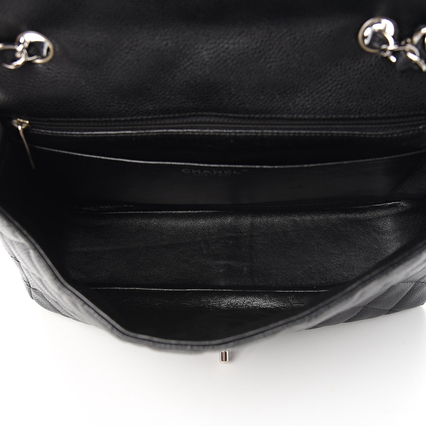 Caviar Quilted Jumbo Single Flap Black