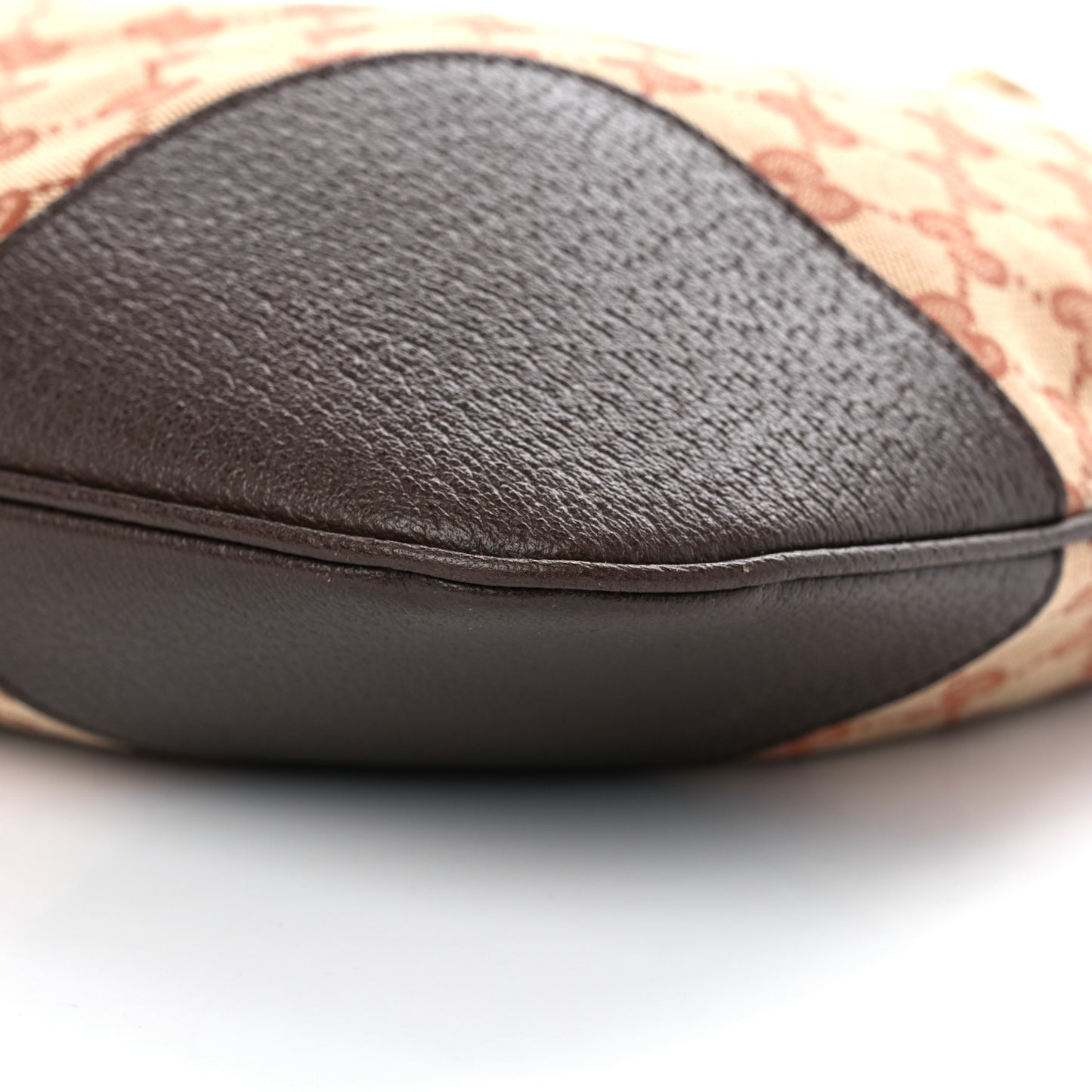 Monogram Textured Dollar Calfskin Horsebit 1955 Cinch Top Messenger Bag Beige Ebony Cocoa