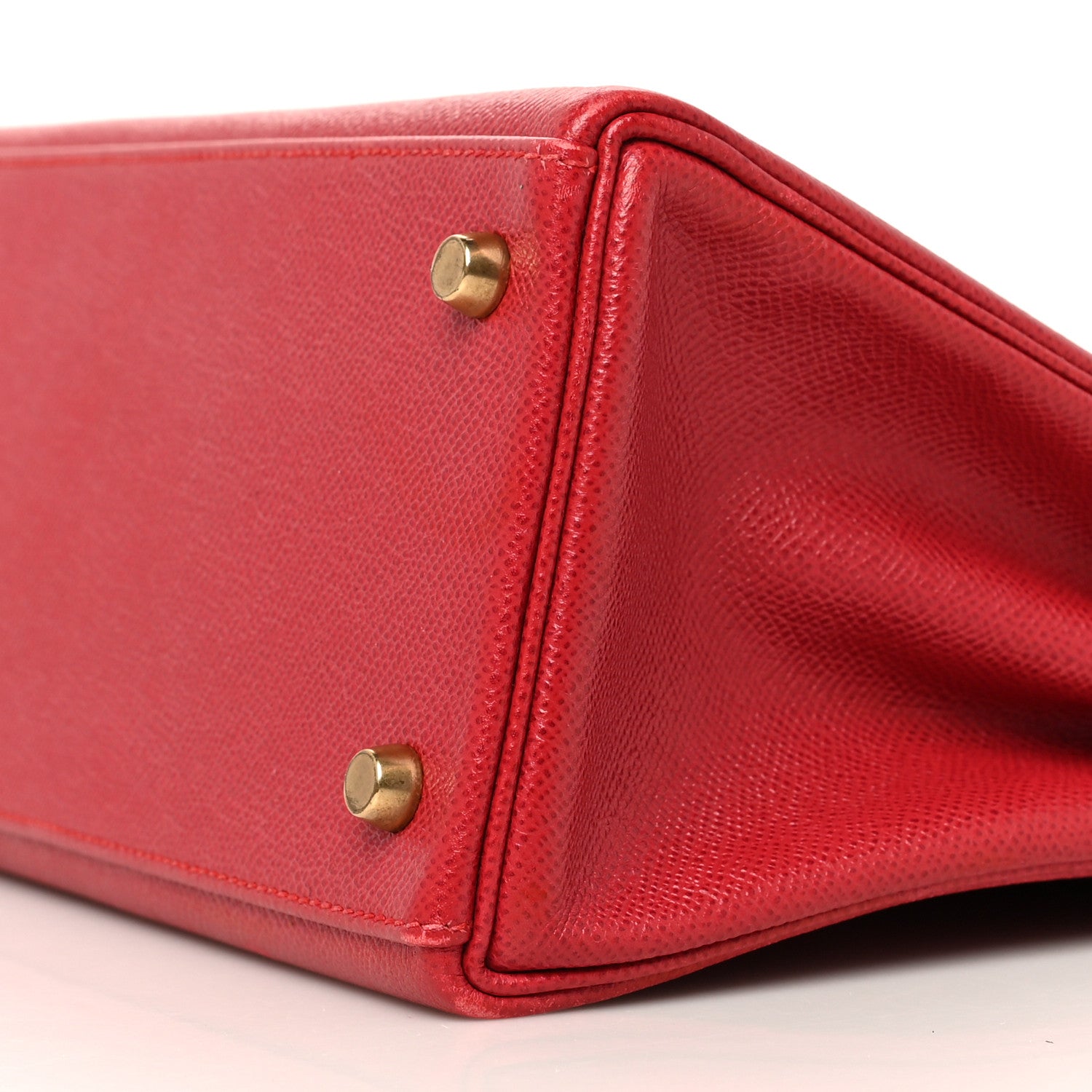 Hermes Courchevel Kelly Retourne 28 Rouge Vif 9 of 13