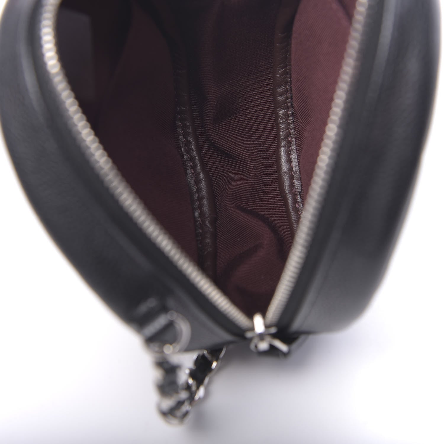 Chanel Caviar Quilted Round Clutch With Chain Black 5 of 11