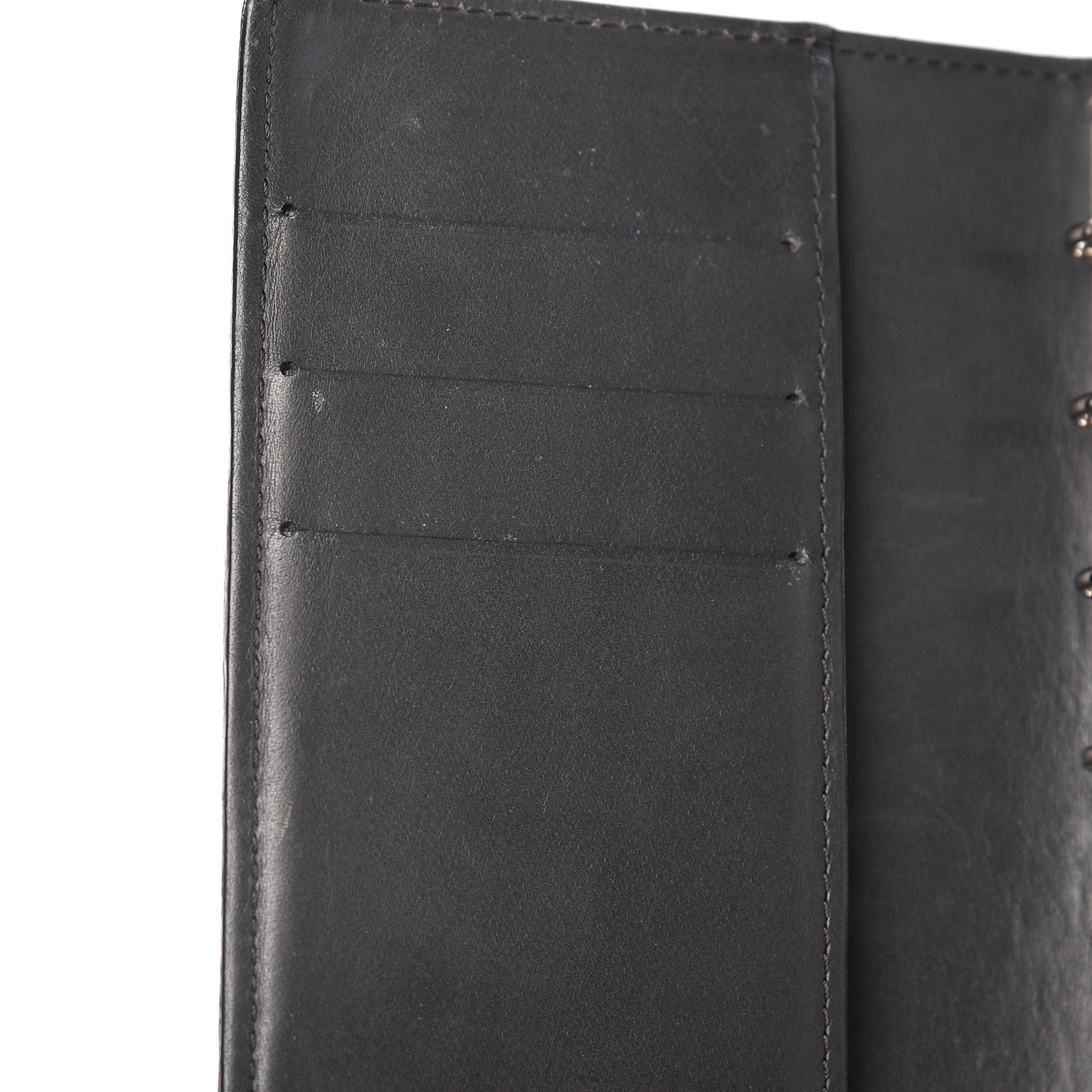 Mat Monogram Small Ring Agenda Cover Black