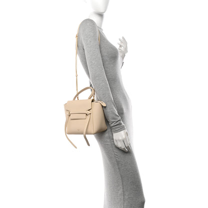 Celine Grained Calfskin Nano Belt Bag Chalk 2 of 10