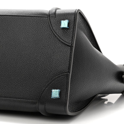 Celine Drummed Calfskin Mini Luggage Black 11 of 11