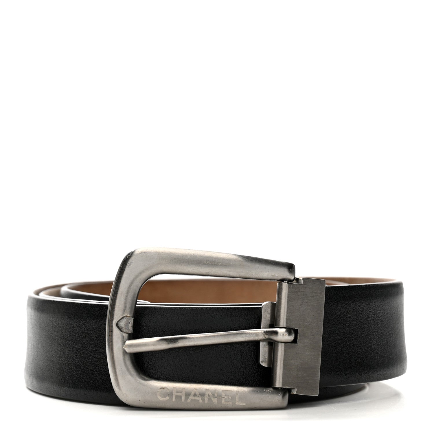 Chanel Calfskin Belt 95 38 Black 1763555 – FASHIONPHILE