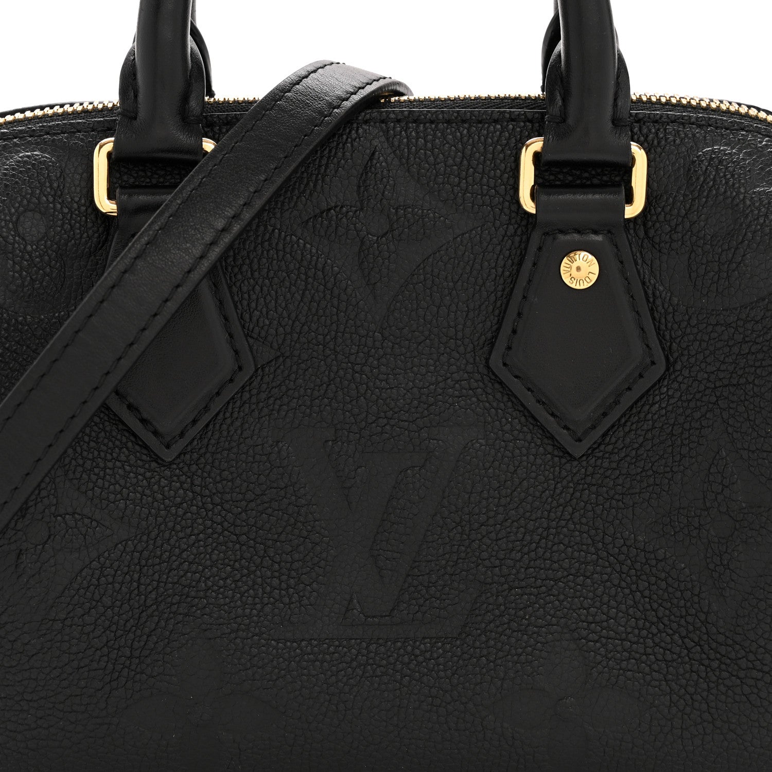 Louis Vuitton Empreinte Monogram Giant Speedy Bandouliere 20 Black 7 of 12