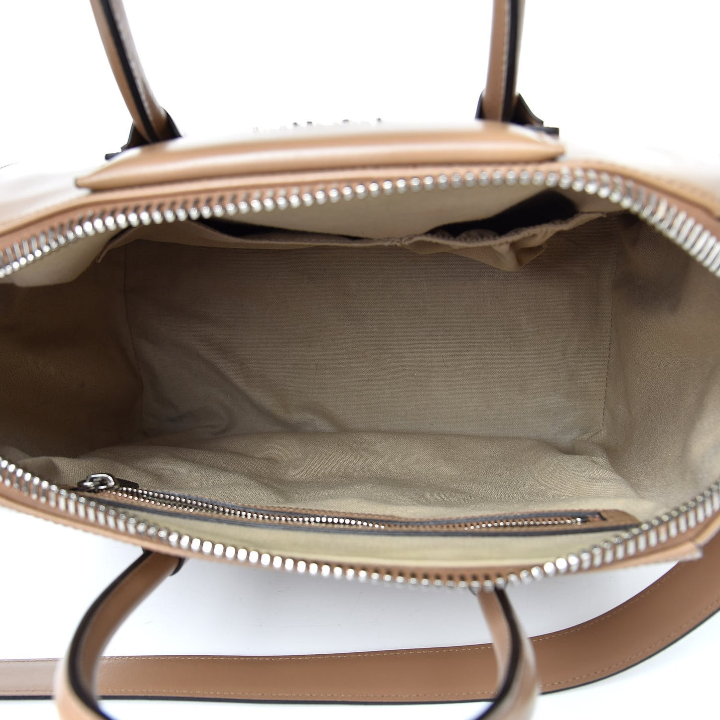 Shiny Lord Calfskin Medium Antigona Dark Beige