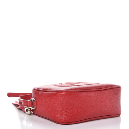 Gucci Pebbled Calfskin Small Soho Disco Bag Tabasco Red 4 of 7