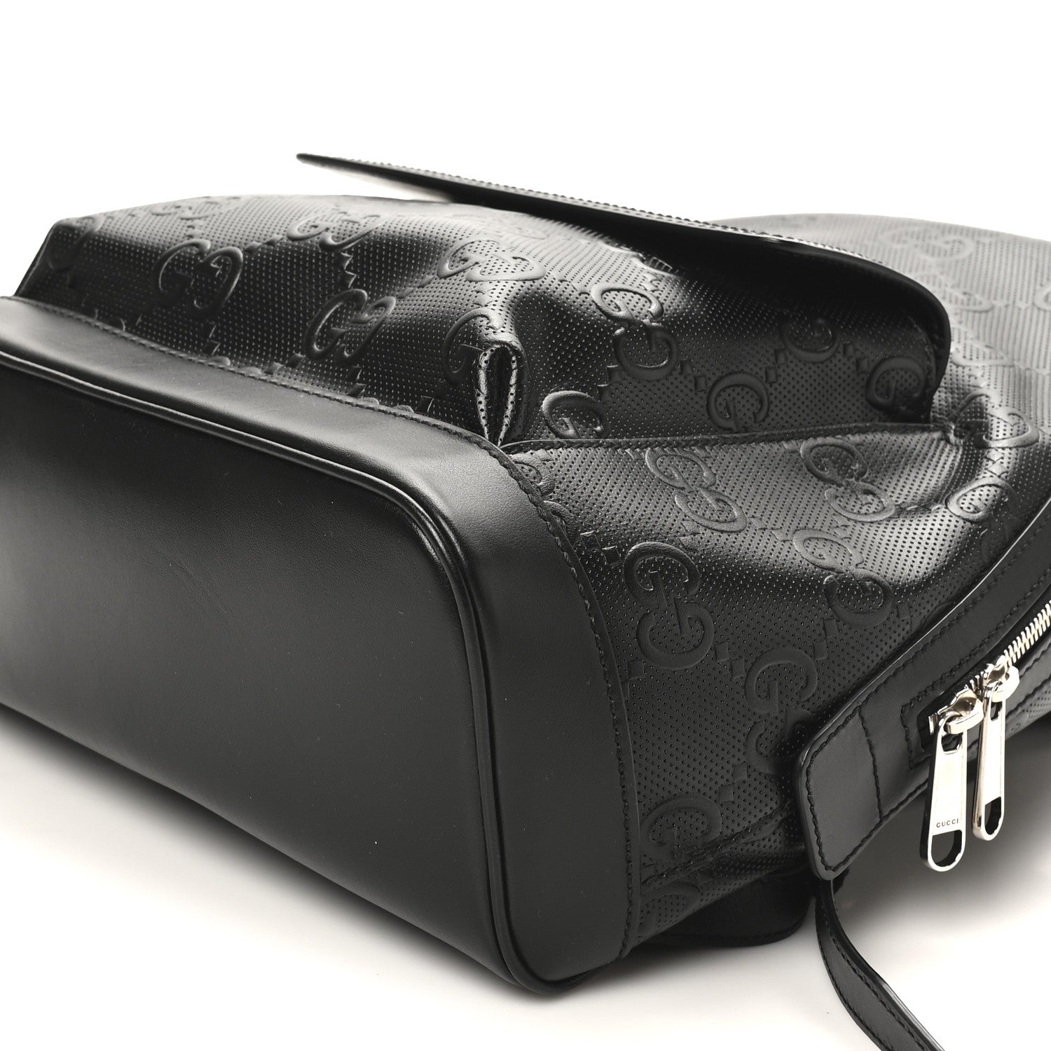 Gucci Calfskin GG Tennis Embossed Backpack Black 10 of 10