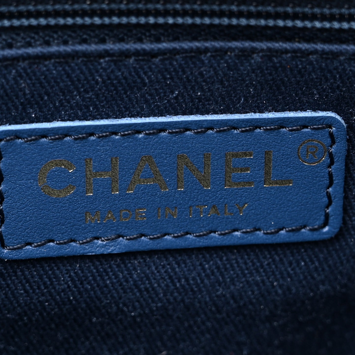Denim Quilted Medium Denim Trip Single Flap Blue