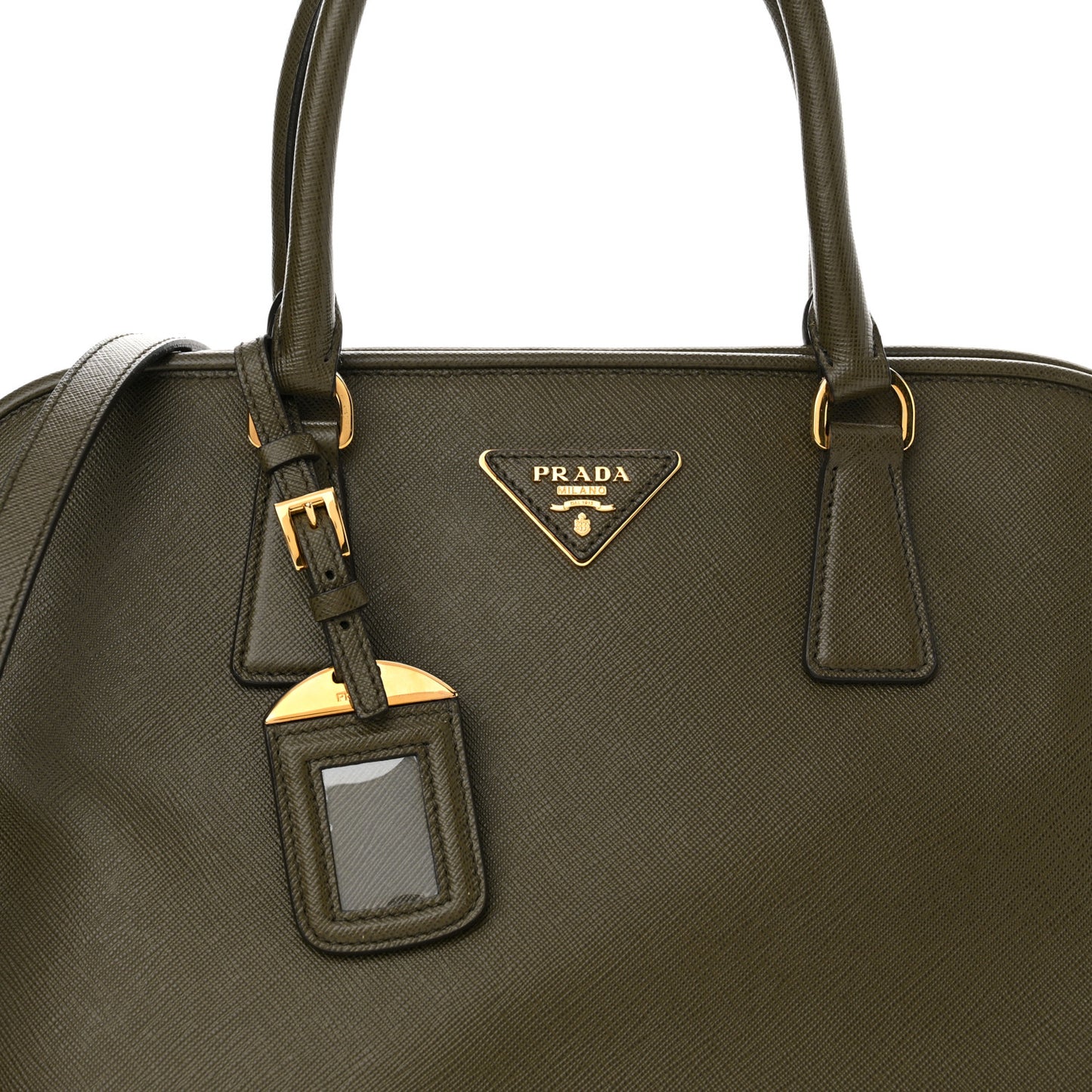 Saffiano Lux Medium Promenade Tote Militare