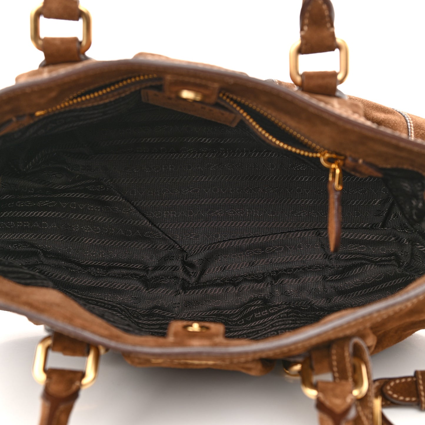 Scamosciato Suede Shoulder Bag Brown
