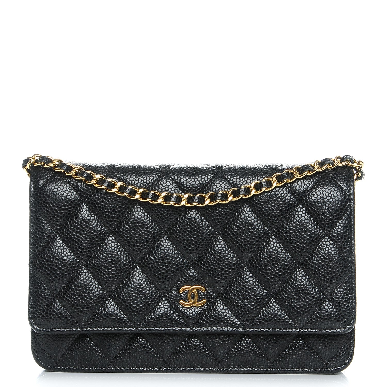 Chanel Caviar Quilted Wallet On Chain WOC Black 1 of 9