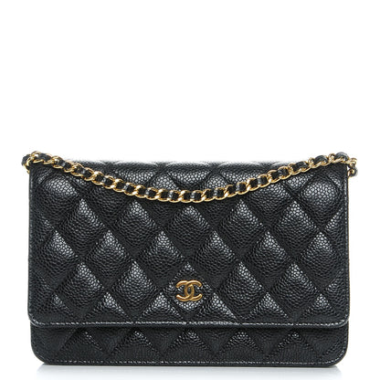 Chanel Caviar Quilted Wallet On Chain WOC Black 1 of 9
