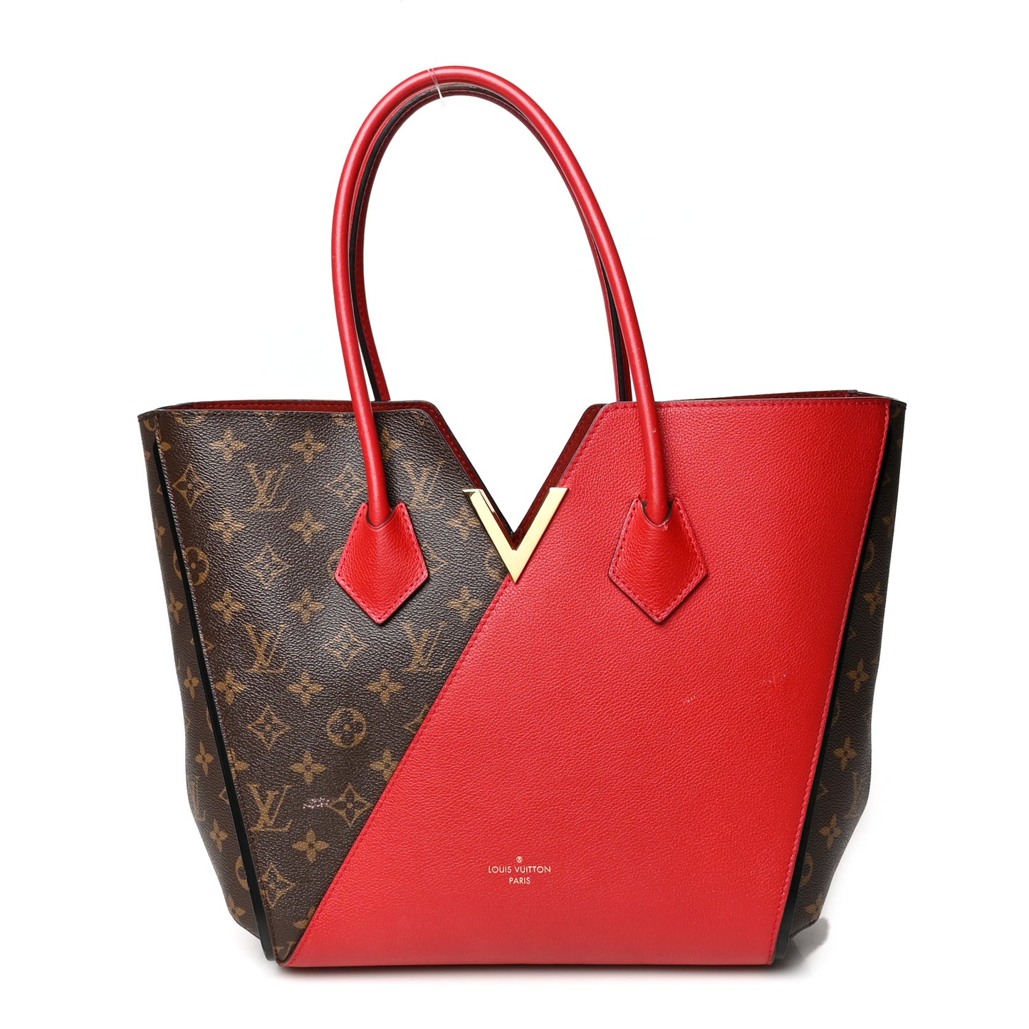 Calfskin Monogram Kimono Tote Cherry