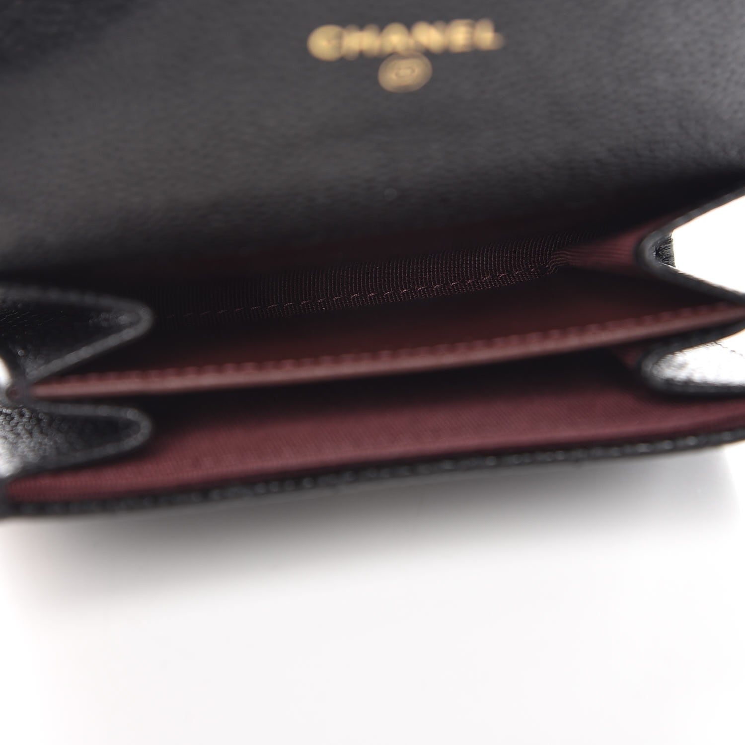 Chanel Caviar Quilted Flap Card Holder Wallet Black 5 of 8