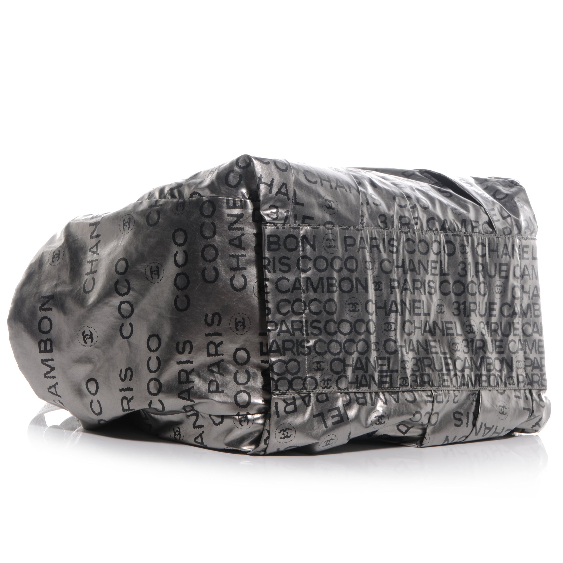 Chanel Lacquered Canvas Medium Unlimited Tote Argent Fonce 4 of 7