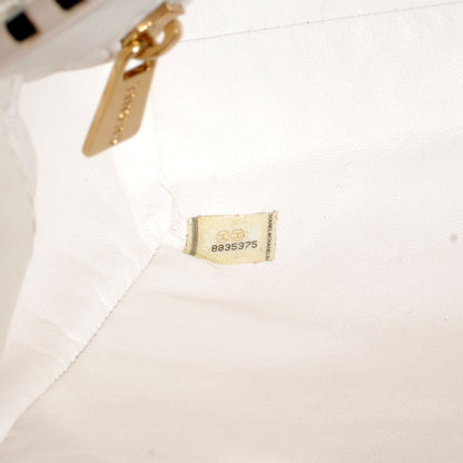 Chanel Leather CC Top Handle Bag White 7 of 11