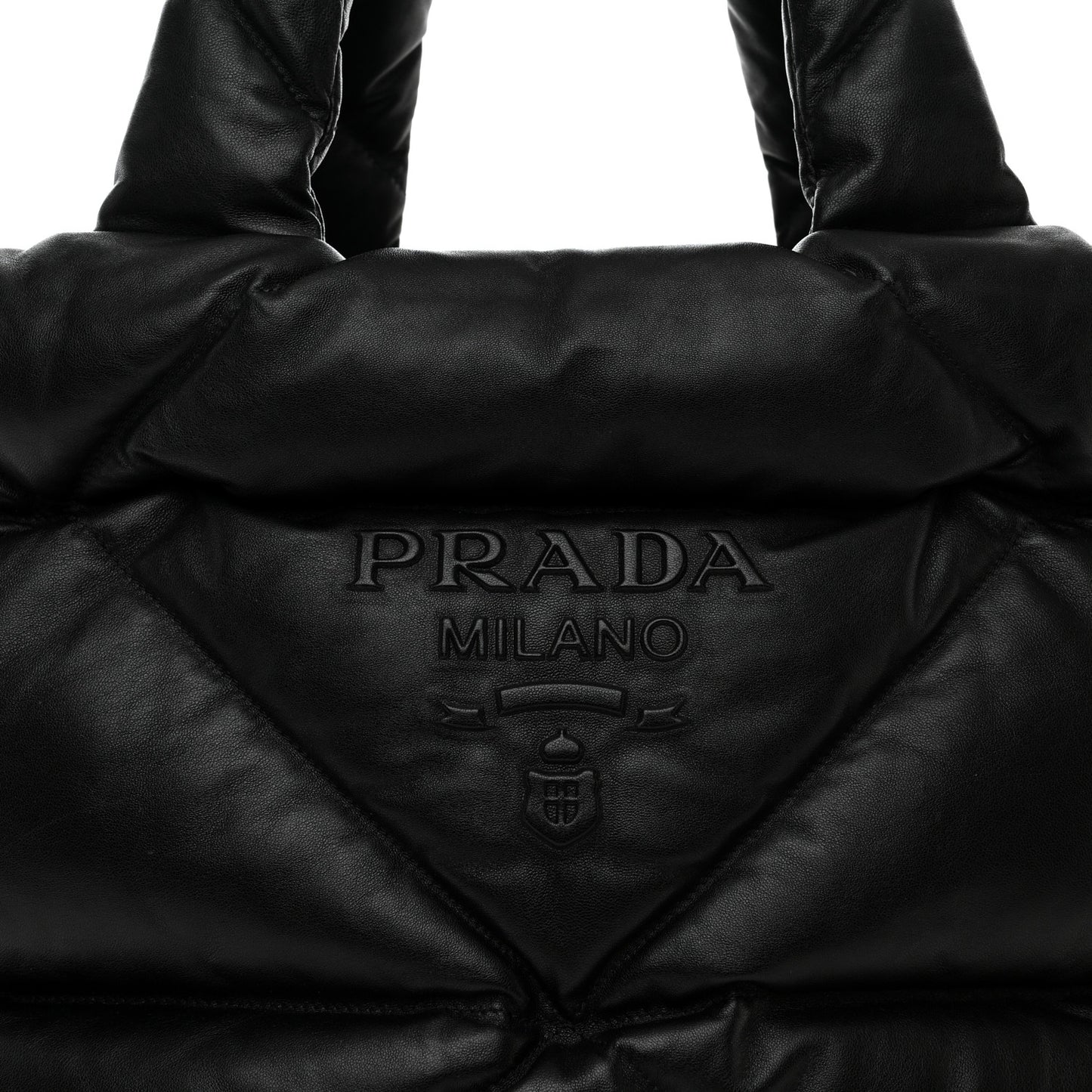 Nappa Padded System Tote Bag Black
