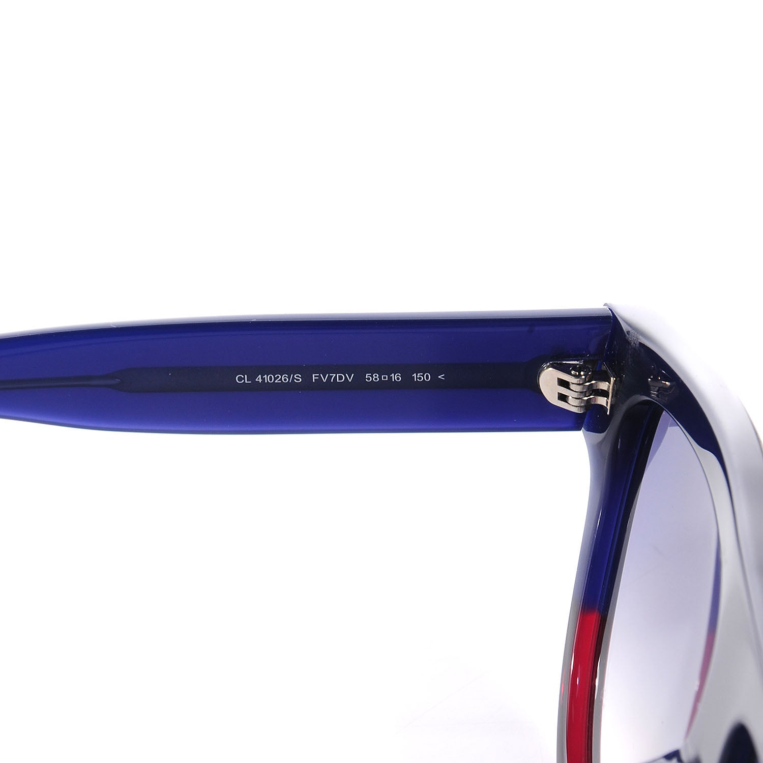 Celine Shadow Sunglasses 41026/S Blue Red 4 of 4