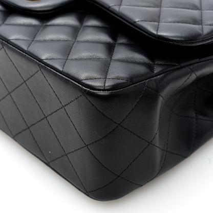 Chanel Lambskin Quilted Jumbo Double Flap Black 10 of 10