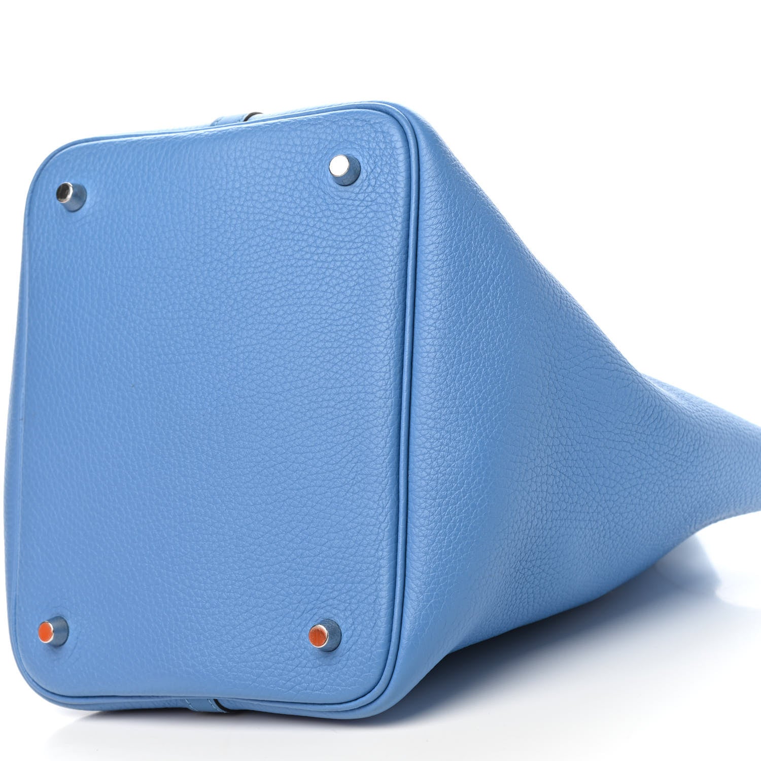 Hermes Taurillon Clemence Swift Picotin Lock 22 MM Bleu Paradis 8 of 10